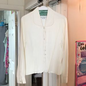 Express cream colored blouse